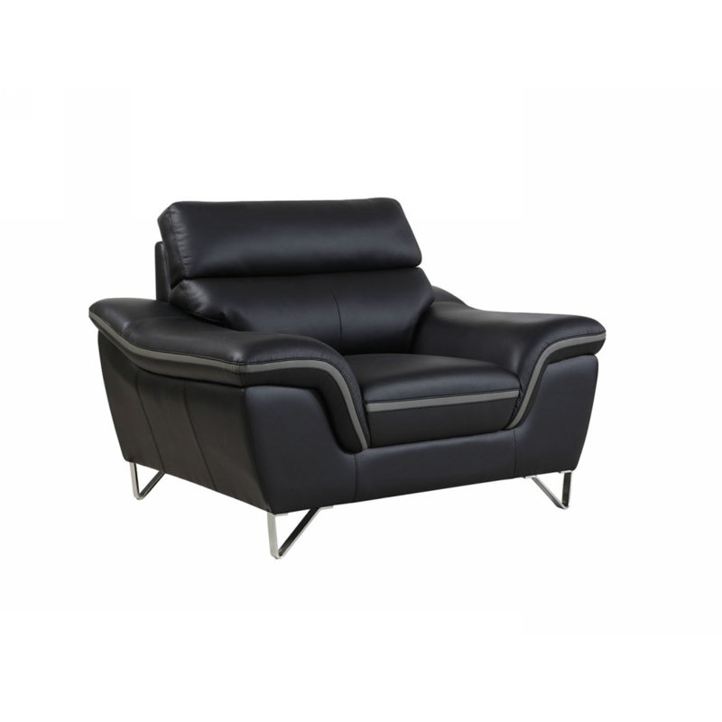 Fauteuil inclinable standard de 49 po de largeur Castlereagh, Noir