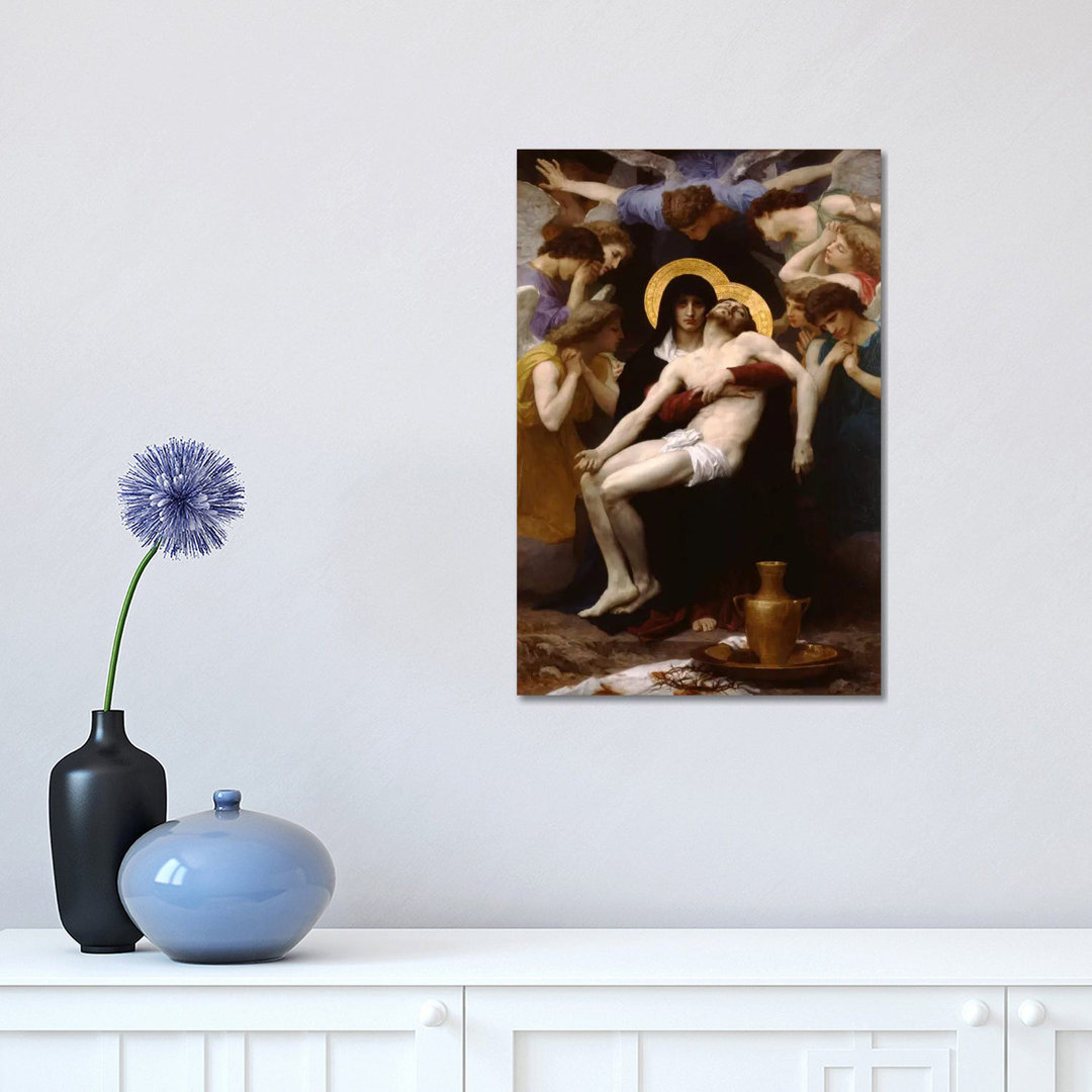 Pieta 1876 by William-Adolphe Bouguereau - Wrapped Canvas Print
