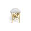Golden Ginkgo Upholstered Bench