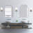 Arched Wall Accent Mirror, Modern Metal Framed Living Room, Bedroom, Bathroom Vanity Mirror-2-Pack Design House, 589960-1563792437-1563792436