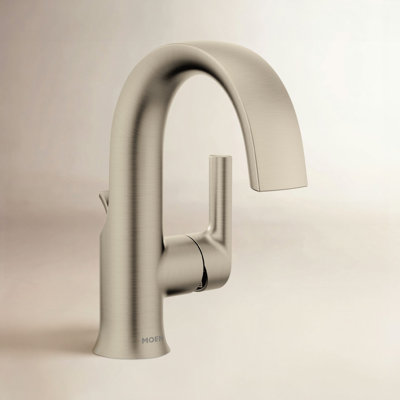 Doux Single-Hole Bathroom Faucet with Drain