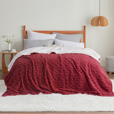 Bedsure Sherpa Blanket For Bed- Fuzzy Soft Cozy Blanket, Fleece Thick Warm Blanket For Fall