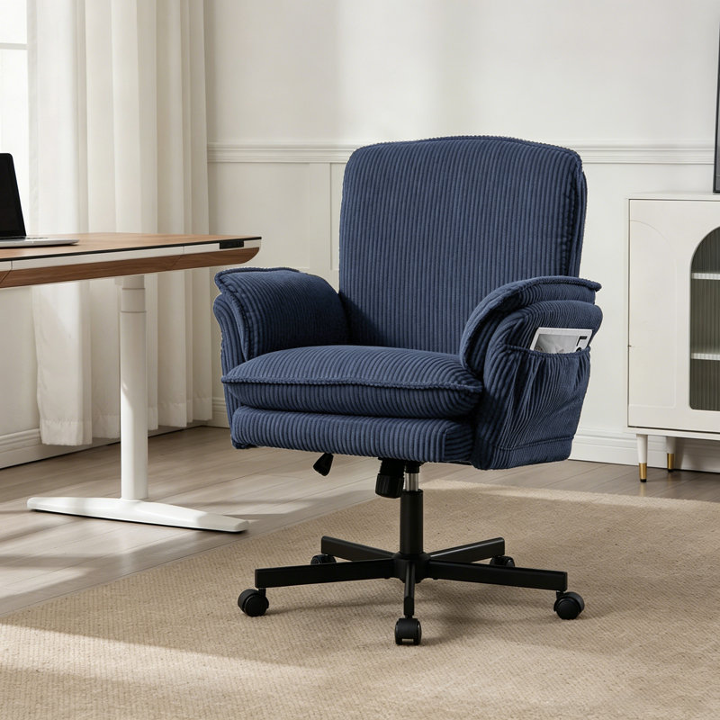 Chaise avec accoudoirs et roues Criss, Blue