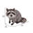 Raccoon Sitting Statue