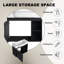 Ensemble de meuble-lavabo mural 28 po avec lavabo en céramique blanche et porte à fermeture en douceur
