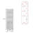 Freestanding Cabinet Kairatu, One Drawer, White Finish-1876355887