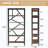6-Tier Industrial Bookshelf with 300 lb Capacity