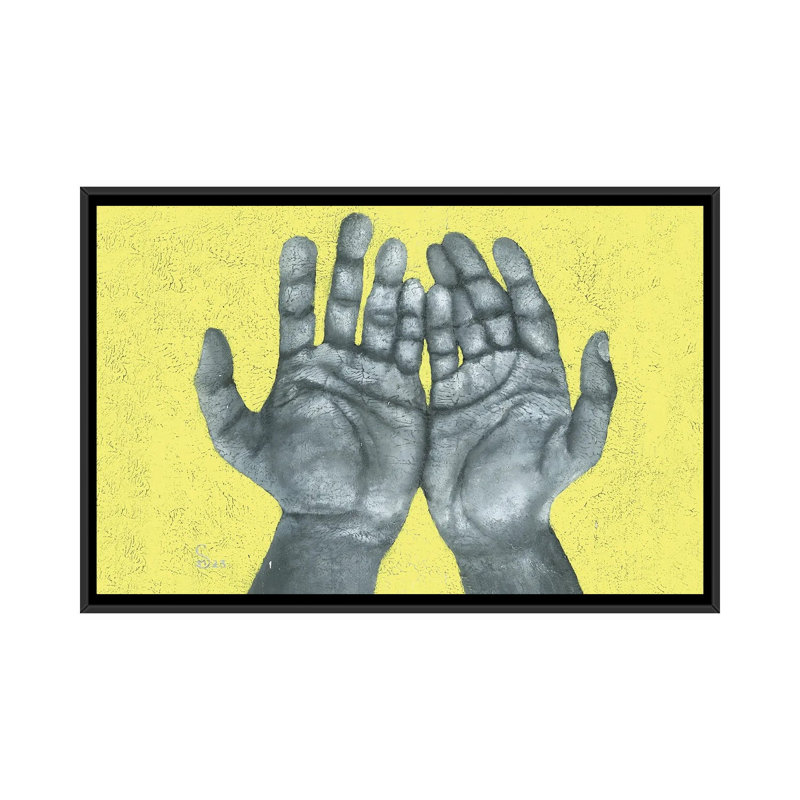 «Take A Look At Its Hands», reproduction d'art murale encadrée, H 40 po x l 60 po, Noir