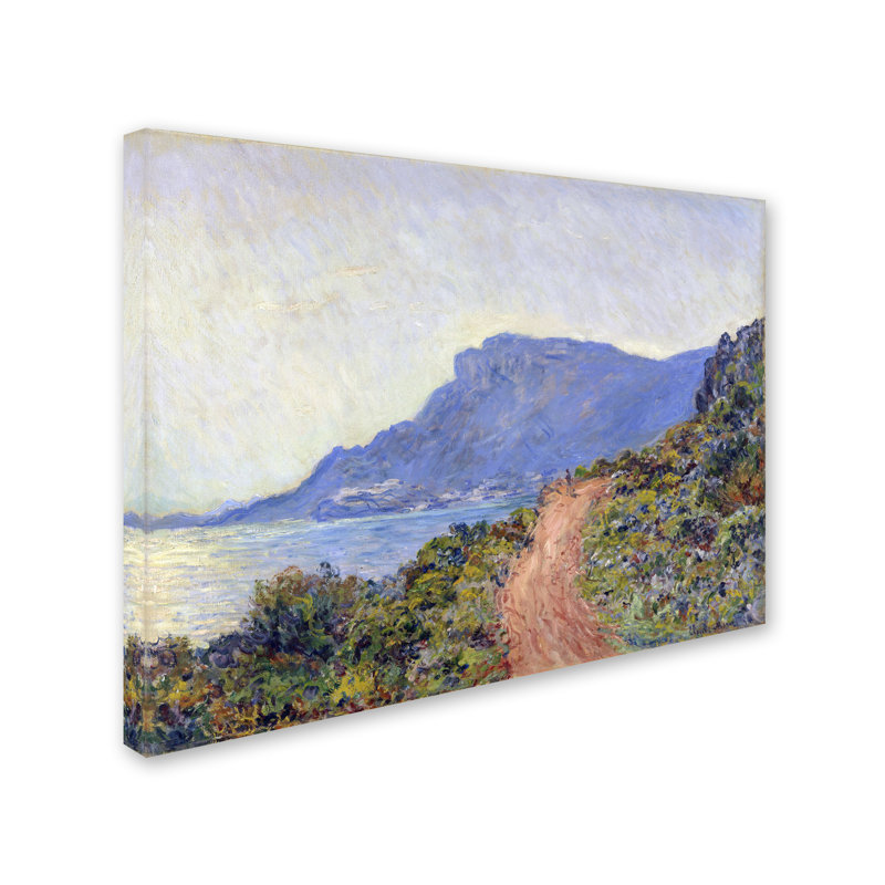 « la corniche near monaco », reproduction sur toile tendue, H 24 po x l 32 po