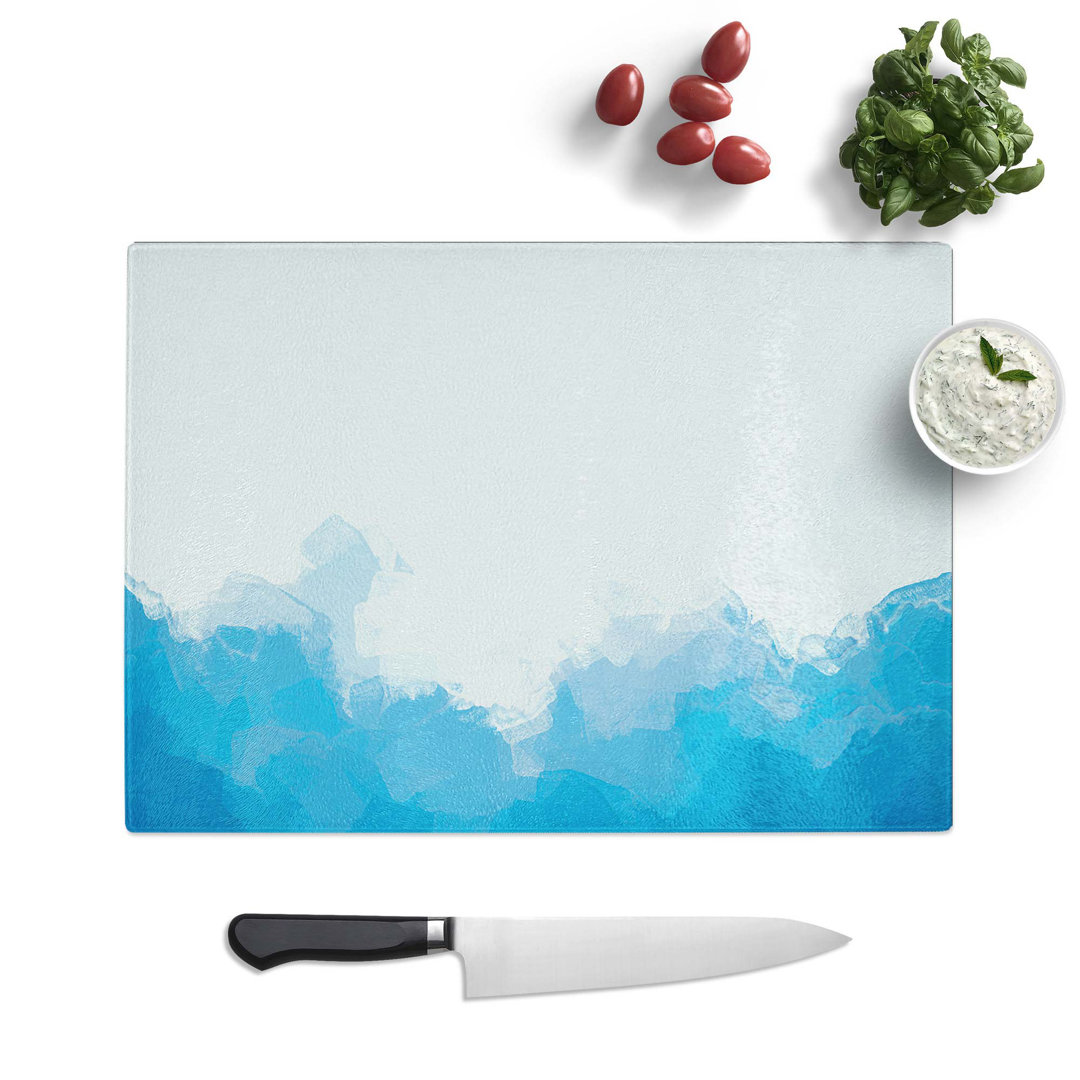Tempered Glass Divided Chopping Board