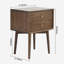 Table de chevet moderne Mid-Century, table de chevet en bois de chêne massif avec tiroirs, table de bout de style scandinave pour chambre à coucher, salon, bureau-114114213