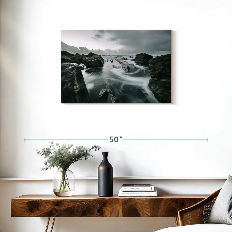 Plage rocheuse Gillard Barrika, H 20 po x l 30 po
