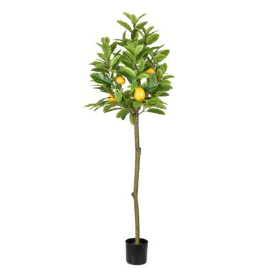 Artificial Potted Lemon Tree