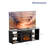 Farmhouse 58'' TV Stand For Tvs Up To 70'' With Electric Fireplace And Adjustable Shelves