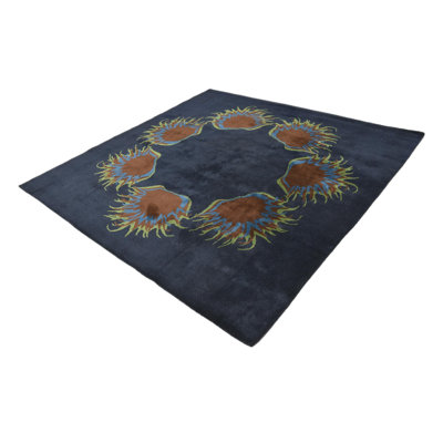 Square Orlando Navy Blue Rug