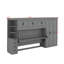 Lit escamotable simple avec armoire murale, armoire et bureau-905493943