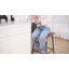 Tabouret de bar capitonné en cuir 24 po Reza-1969150510