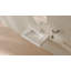 Lavabo de salle de bain mural rectangulaire en résine blanc mat 31,4 po x 19,6 po Badeloft WT-04-D-M-35943825