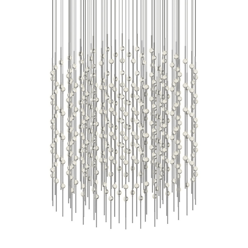 Centaurus 3 - Light LED Chandelier, Clear, Satin Nickel, 3000K