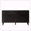 Cabine de rangement moderne en bois noir-898164349