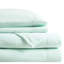 Ensemble de 3 draps simples TG - 100% molleton, doux et confortable commune, boulochage, lavable à la machine, avec drap plat, housse de drap-housse de domaine, plat et draps, 1