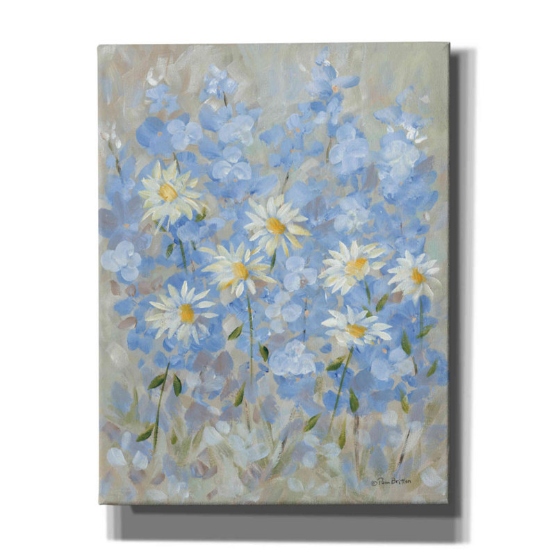 «Garden of Joy» par Pam Britton, art mural sur toile, H 34 po x l 26 po x P 1,5 po