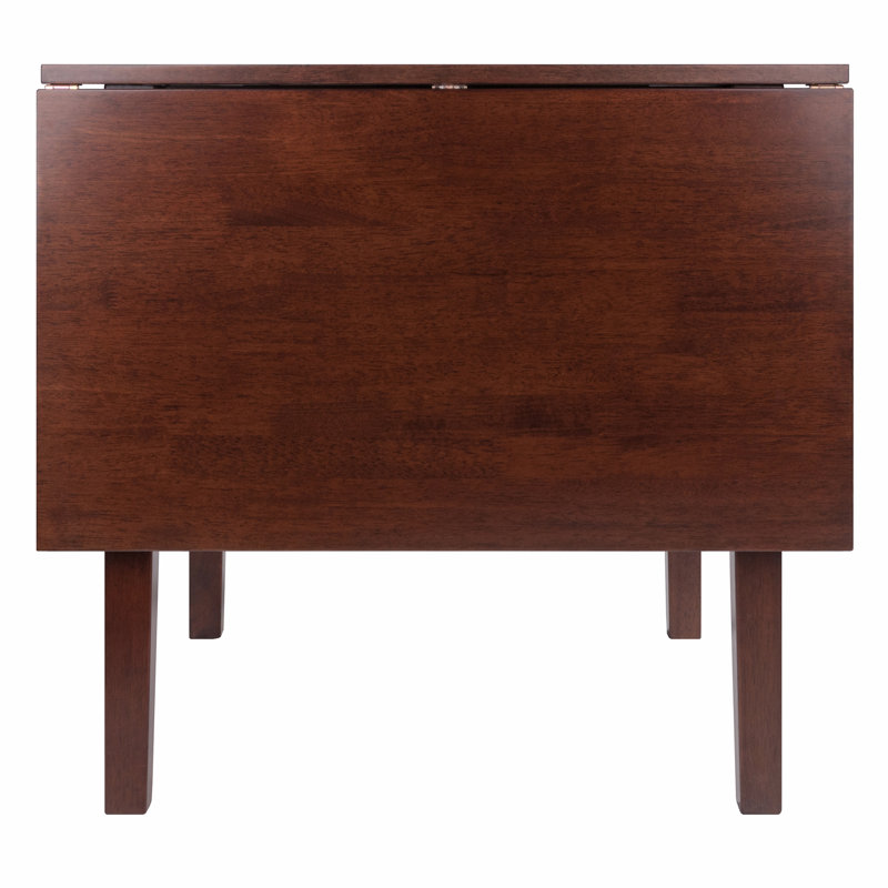 Gaviana Extendable Beech Solid Wood Dining Table, Antique Walnut