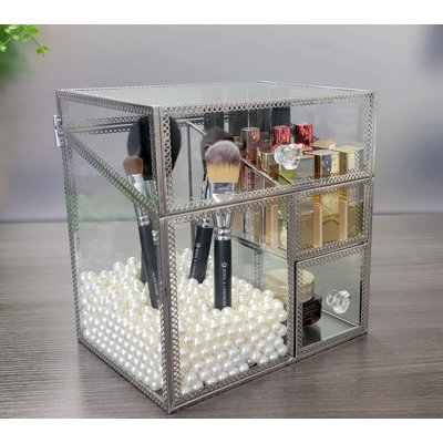 Organisateur de maquillage en verre Stenya