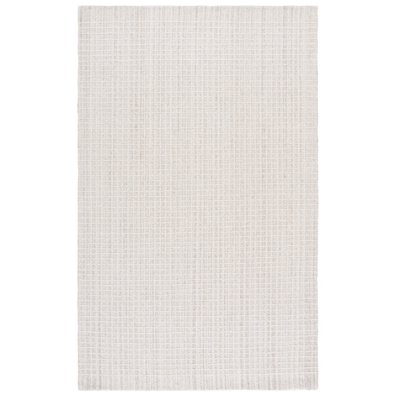 Lrl 6929 Hand Tufted 85% Wool; 15% Cotton Geometric Rug, Rectangle 9' x 12'