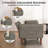 Latitude Run® Faux Leather Upholstered Futon Sofa Bed with Armrests and Backrest Adjustable-394392189