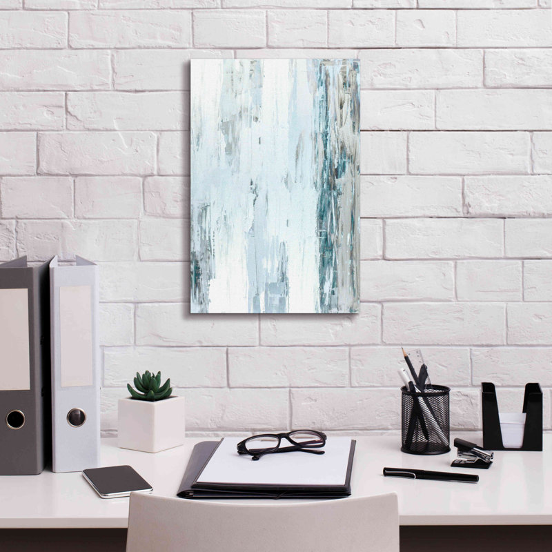 «Abstract Blue I» par Incado, estampe numérique sur toile, L 12 po x H 18 po