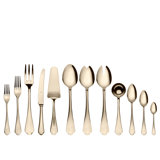 Dolce Vita Flatware Set - 67 Pieces - Gold