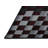 Machine Washable Checkered Brown Area Rug-1710214904