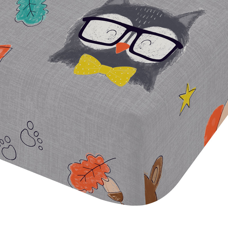 Woodland Adventure Fitted Sheet, Double (4'6)