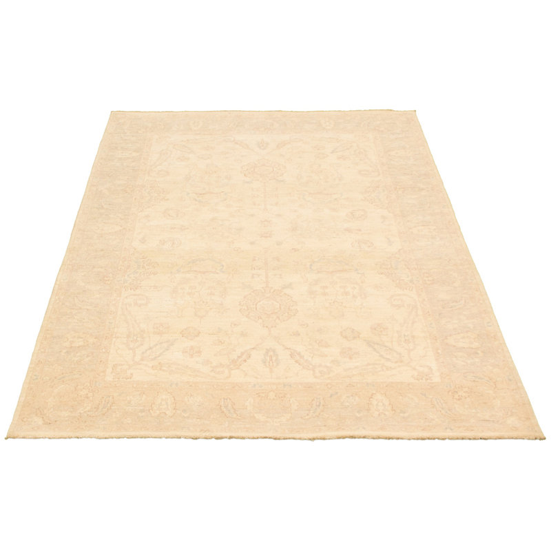Tapis zone en laine 10 pi x 8 pi 10 po one-of-kind à la main-noué la 2010 ushak Ugashik