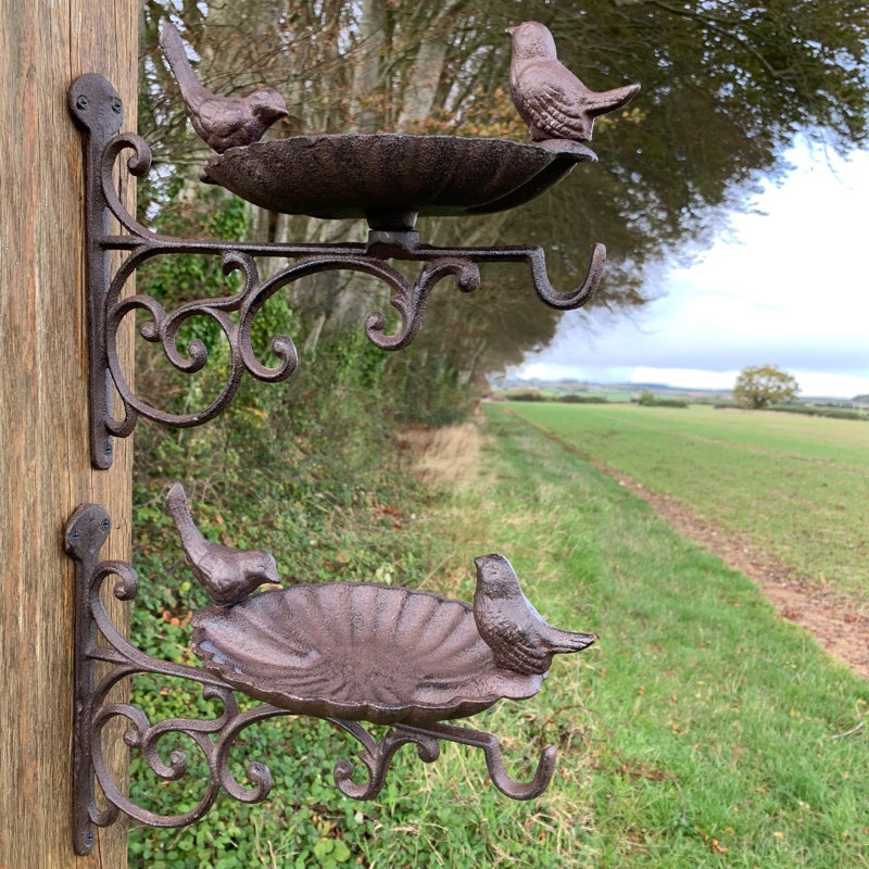 Hermod Metal Freestanding Decorative Bird Feeder