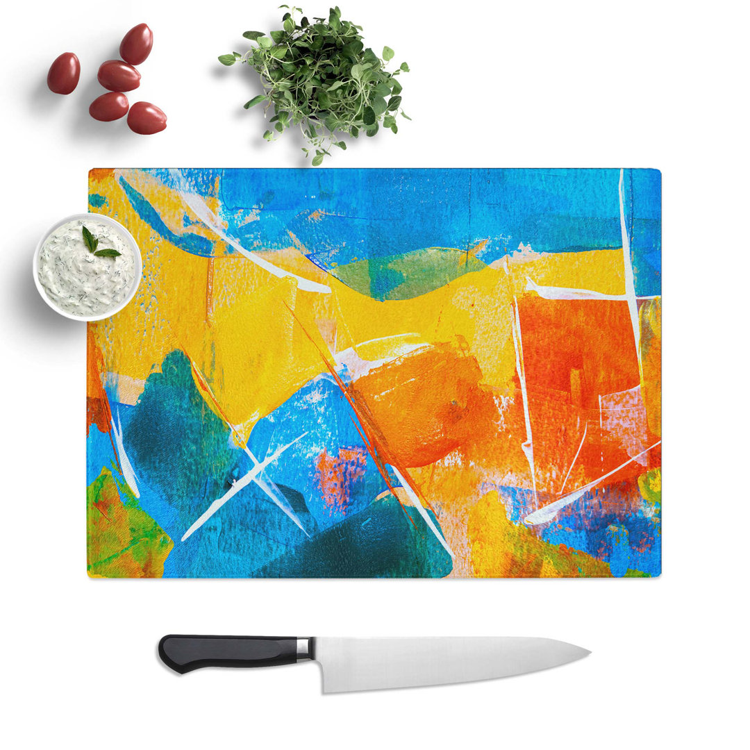Tempered Glass Art Painting Vol.36 Chopping Board