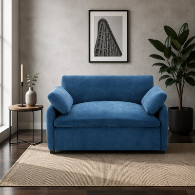 Canapé simple surdimensionné en chenille 50 * 43 ", fauteuil d'appoint large et profond, fauteuil moderne rembourré confortable, canapé-lit avec coussins pour le salon et l'appartement