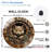 Wooden Wall Clock with Animal Design Nature Decor Art - 12'' Modern Glass Wall Clock