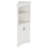 Tall Corner Cabinet With Doors, Open Shelves, Eco-Friendly MDF, Safety Design