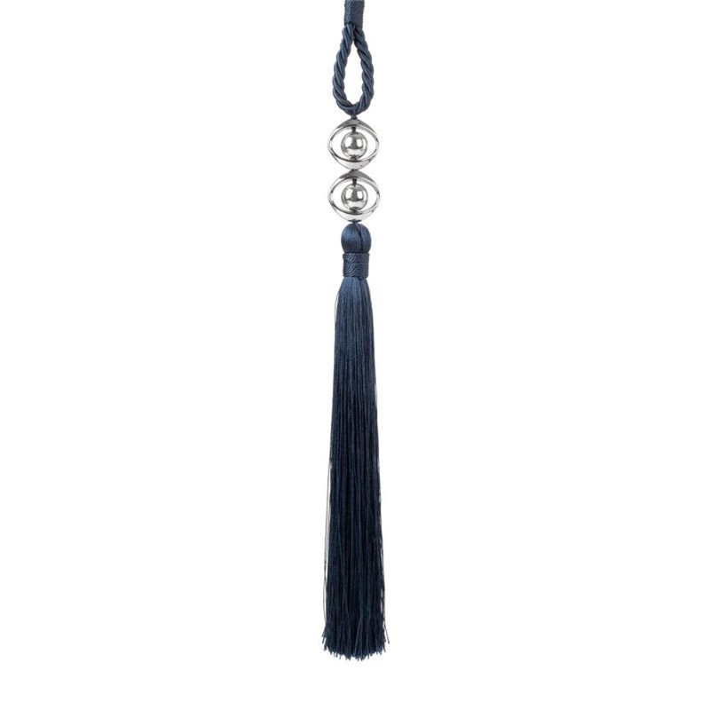 Zionsville Fabric 32cm Curtain Tieback, Blue