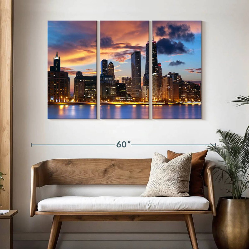 Horizon de Tergel Urban Chicago, H 32 po x l 50 po