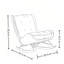 Chaise berçante moderne rembourrée