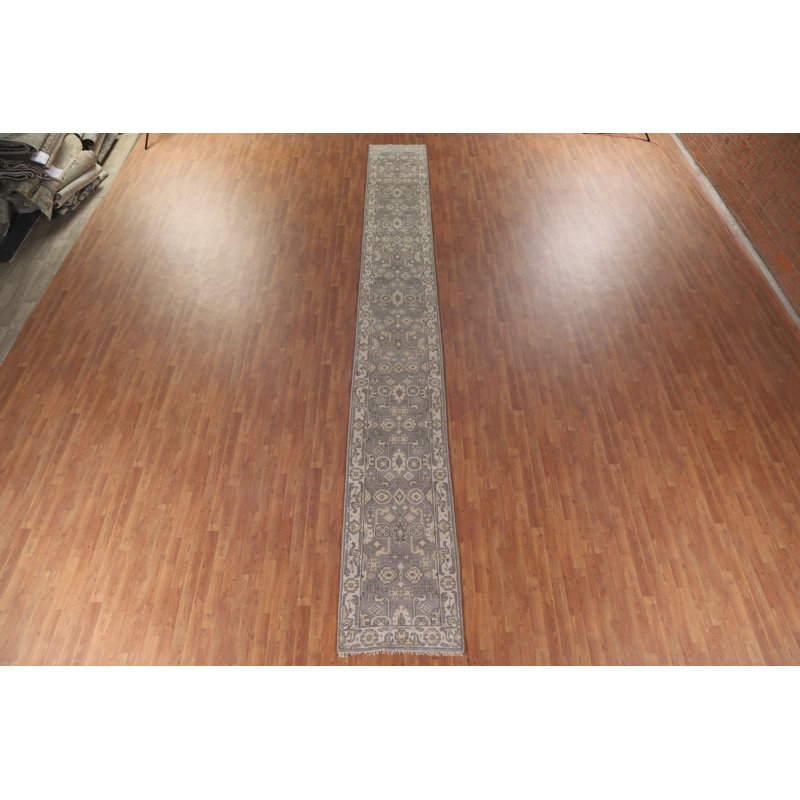 Tapis géométrique Oushak 3 x 16