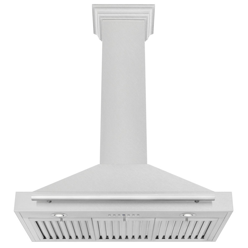 ZLINE 36" Fingerprint Resistant Stainless Steel Range Hood, Satin Stainless Steel