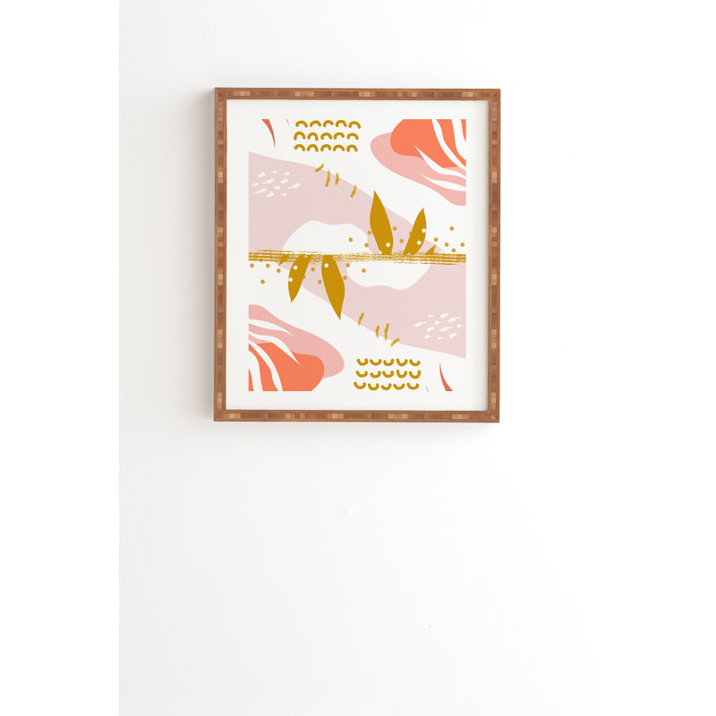 Hello Twiggs Memphis Framed On Wood: Memphis style wall art