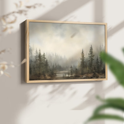 Paysages rétro-DCC-XXXV-II, reproduction encadrée, réversible