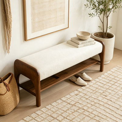 Banc long rembourré 50,25 po