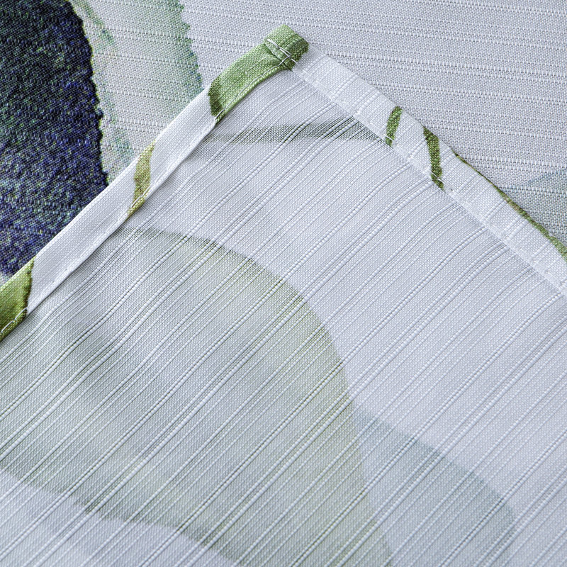  Rideau de douche en tissu texturé Florals