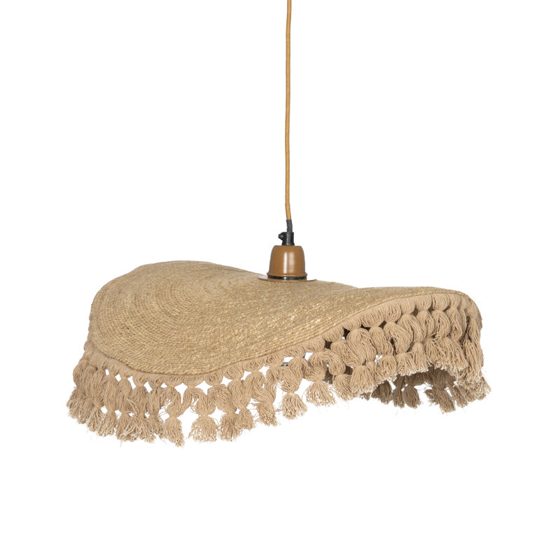 1 - Light Natural Pendant, 6cm H x 45cm W x 45cm D